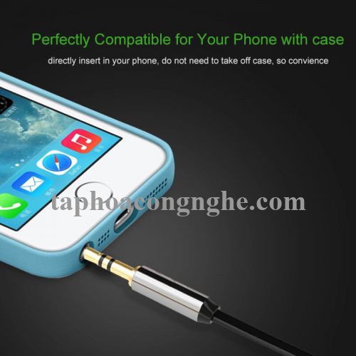 Ugreen 10731 5M màu Đen Cáp âm thanh 2 đầu 3.5mm dương dây dẹt 10731 30010731